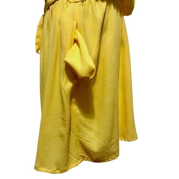 Loft Plus Size NWT Yellow Floral Ruffle Dress Women 22 *Pls See Description* - Picture 6 of 14